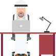 © Ovidiu - Arabian businessman working in the office