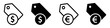 Price tag icon. Sale label icon, vector illustration