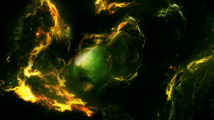 Wall Mural - Open space. Outer space gas clouds. Cosmos neutral background. Bright stars.	