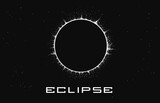 Fototapeta Kosmos - solar eclipse hand drawn illustration