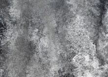 Grunge Background Monochrome Halftone Black White Vintage Design Element In Old Distressed Paper Torn Splattered Illustration, Scratches And Grungy Lines For Photo Overlay Frame Template With Concrete