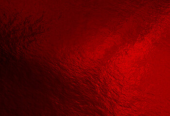 Wall Mural - Red foil background with uneven texture