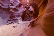 Lowest Point At The Antelope Canyon, Arizona