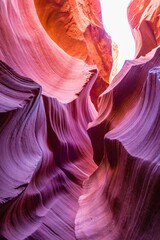 Poster - Closeup of sandstone formations in the famous Antelope Canyon