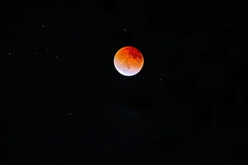 Poster - Amazing view of the full moon in the space