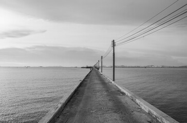 Sticker - A Fishing Pier in Thailan