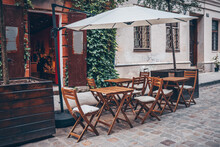 Cozy Cafe In The City Of Lviv
