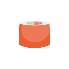 Sticker - sushi roll illustration