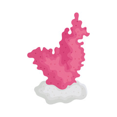 Canvas Print - pink coral icon