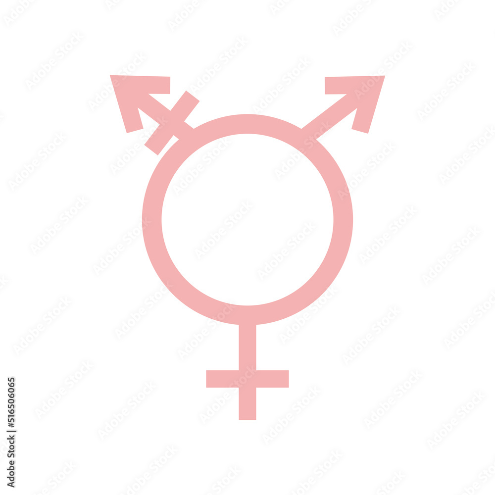 Trans Woman Icon Transgender flat icons. Pictogram vector illustration symbol Stock ...