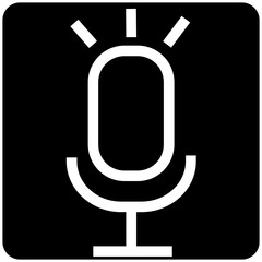 Sticker - announce call mic notify icon