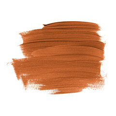 Original grunge brown coffee brush acrylic paint texture design stroke poster. Image. 