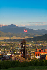 Wall Mural - Headframes of Butte, Montana, remnants of mines of the early 1900's