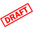 draft stamp sign. draft grunge rubber stamp on white background. flat style.