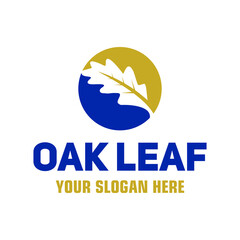 Canvas Print - Oak Leaf Logo Design Inspiration