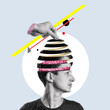 © svetazi - Problems and opportunities of the human brain. Art collage.