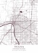 Tulsa - United States Orchid Plane Map