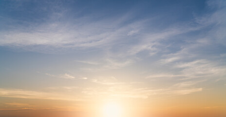 Wall Mural - sunset sky with clouds
