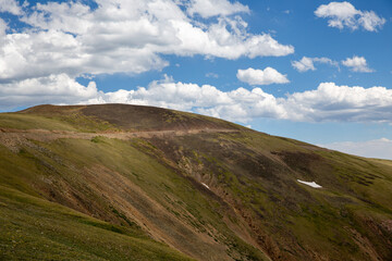  The view of the Trail Ridge Road at Rocky Mountain National Park