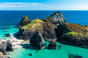 Wall Mural - Kynance Cove and Asparagus Island, Cornwall, England