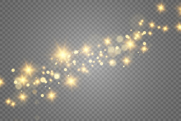 Wall Mural - brilliant gold dust vector shine. glittering shiny ornaments for background. vector illustration.
