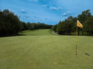 Wall Mural - Nice view on a Canadian golf club in Quebec