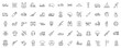 © SkyLine - Set of simple outline military icons. Collection contains such icons as vehicles, air forces, soldier, bomb, artillery, gun.