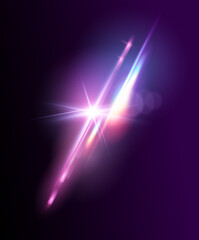 Wall Mural - bright shining transparent fantasy lens flare effect. vector illustration.