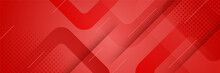 Abstract Lines Pattern Technology On Red Gradients Background. Vector Abstract Graphic Design Banner Pattern Background Template.