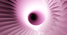 Render With Low Poly Pink Spiral