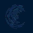 © Windawake - Abstract network connection.  Futuristic connection circle.