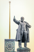 Vladimir Lenin Monument In St. Petersburg, Russia