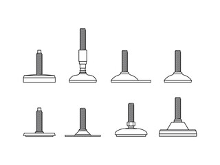 Adjustable Foot,  Foot adjuster, Adjustment foot for the industry.