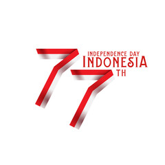 Poster - 77 years independence day of indonesia logo