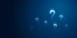 © Lemonsoup14 - White question mark sign on punctuation blue background with abstract symbol concept or faq icon problem ask answer solution message and help support customer service information confusion element.