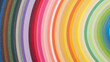© zhikun sun - rainbow colors paper composition.Color spectrum banner. Colorful curve striped background.