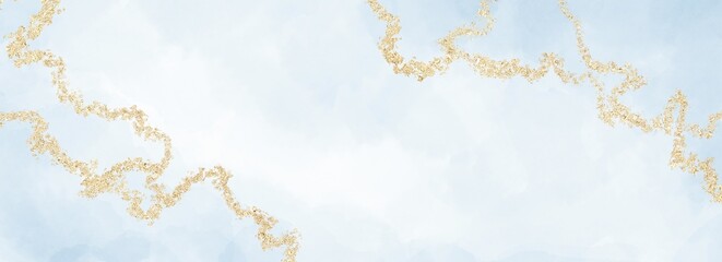 Wall Mural - Watercolor horizontal universal background with glitter and copy space for text