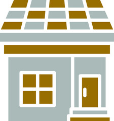 Canvas Print - Vector Design Solar House Icon Style