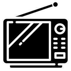 Wall Mural - TELEVISION  glyph icon,linear,outline,graphic,illustration