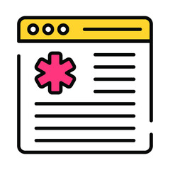 Wall Mural - medical website modern concepts design, vector illustration