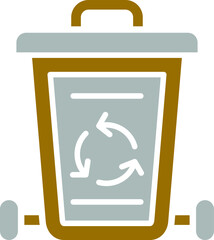 Sticker - Vector Design Waste Icon Style