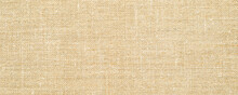 Close-up Of Undyed Cotton Canvas Fabric Texture Background