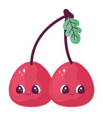 Poster - kawaii cherry design