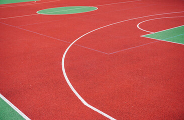 basketball court, court for playing basketball on the street. street basketball court.