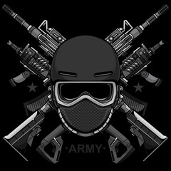 Wall Mural - army simple logo