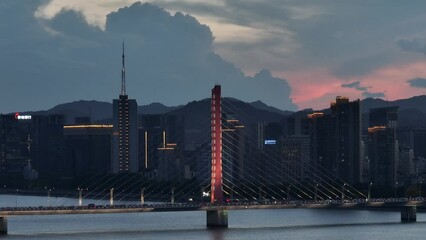 Poster - hangzhou city skyline