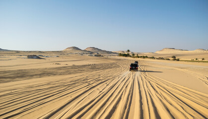  Safari and Sands  mountains in the desert at Siwa oasis Egypt 