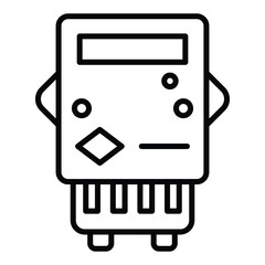 Sticker - Electric Meter Icon Style