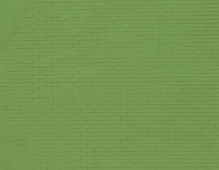  Green brick wall abstract texture background.