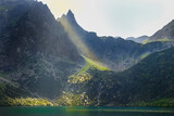 Fototapeta  - promień słońca na Morskim Okiem w Tatrach